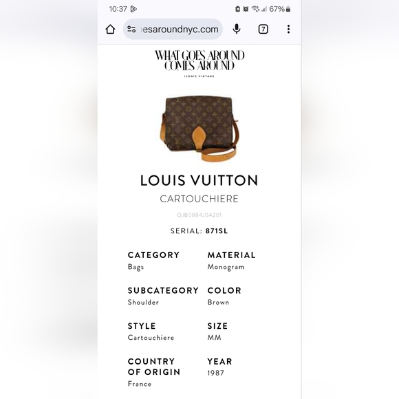 Louis Vuitton Cartouchiere MM - Picture 9 of 11
